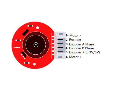 Metal DC Geared Motor Pinmap