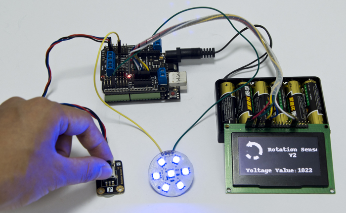 Gravity:Analog Rotation Potentiometer Sensor V1 For Arduino Demo Project 2