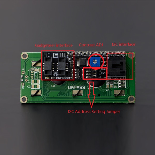  I2C 16x2(1602) LCD Display for Arduno - DFRobot