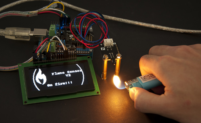 Arduino Flame Sensor Demo Project 