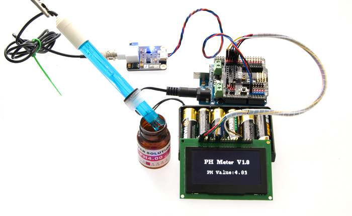 Analog pH Sensor / Meter Kit For Arduino