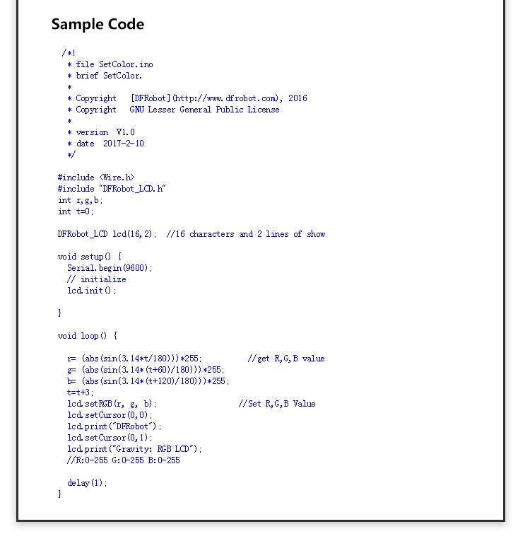 DFR0464 Programming Sample Codes