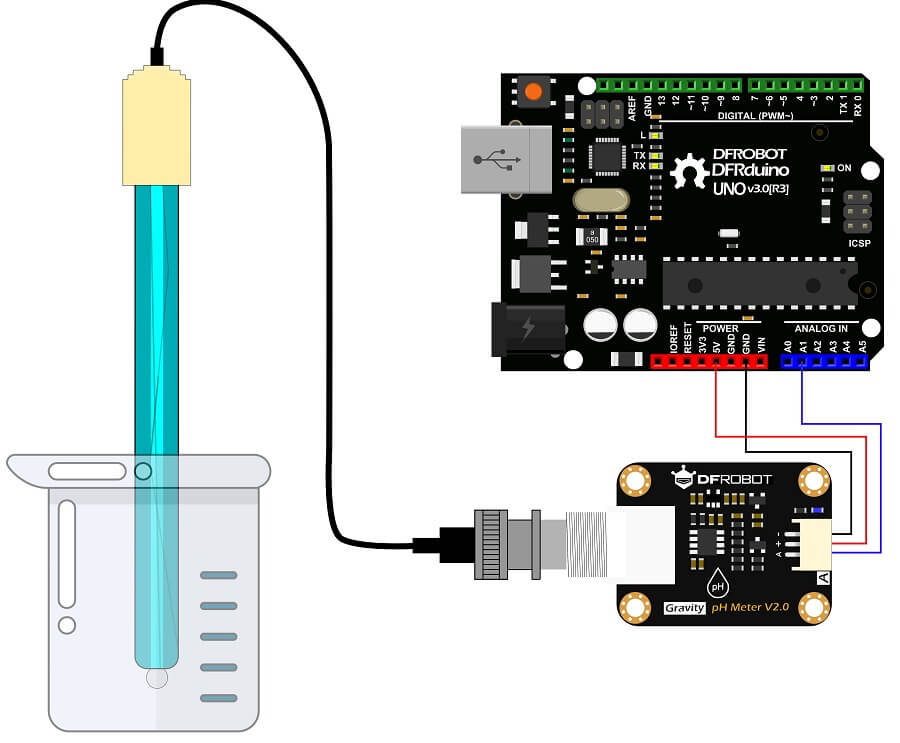 SEN0161-V2-Arduino Connection Diagram