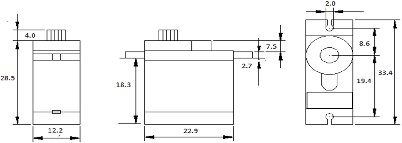 9g 270°Metal Servo with Analog Feedback (1.5kg)