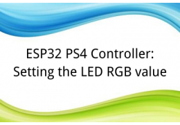 ESP32 PS4 Controller: Setting the LED RGB value