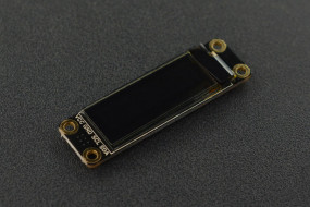 Fermion: Monochrome 0.91” 128x32 I2C OLED Display with Chip Pad (Breakout)