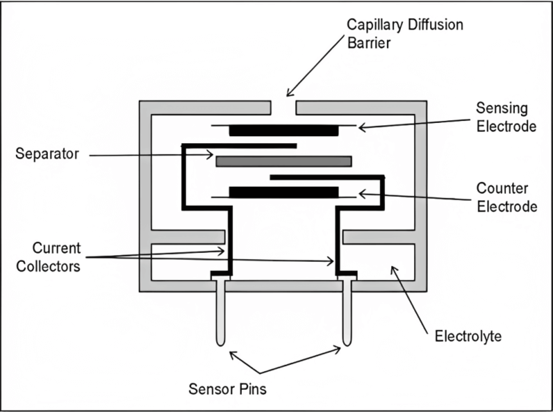 Components of an Electrochemical Gas Sensor