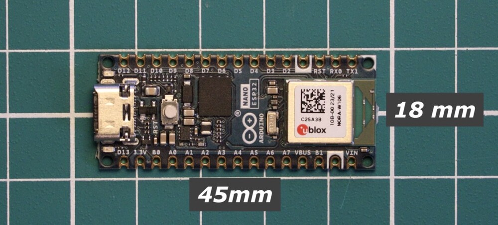 Arduino Nano ESP32 S3 Dimension