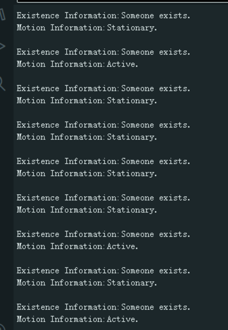 Information Output of the Furthest Detection Distance of the C1001 mmWave Human Detection Sensor