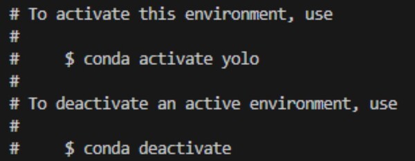Create a YOLO Environment in Conda