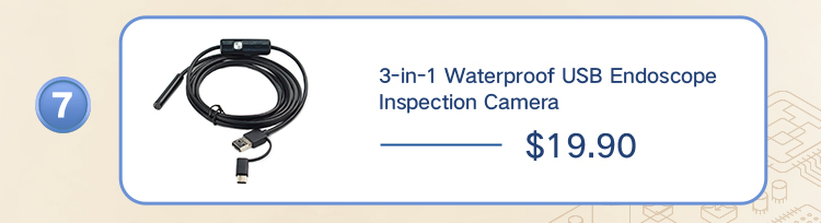 3-in-1 Waterproof USB Endoscope Inspection Camera