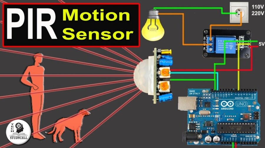 How PIR Sensor Works and How to use PIR motion sensor with Arduino