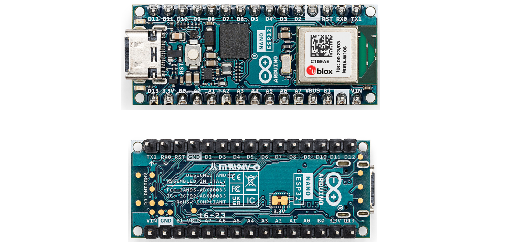 Board Overview of Arduino Nano ESP32 micro-controller