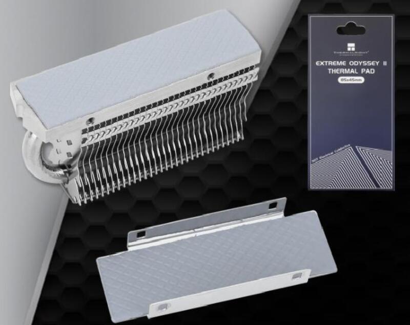 M.2 2280 SSD Heat sink with 4 height-adjustable screws