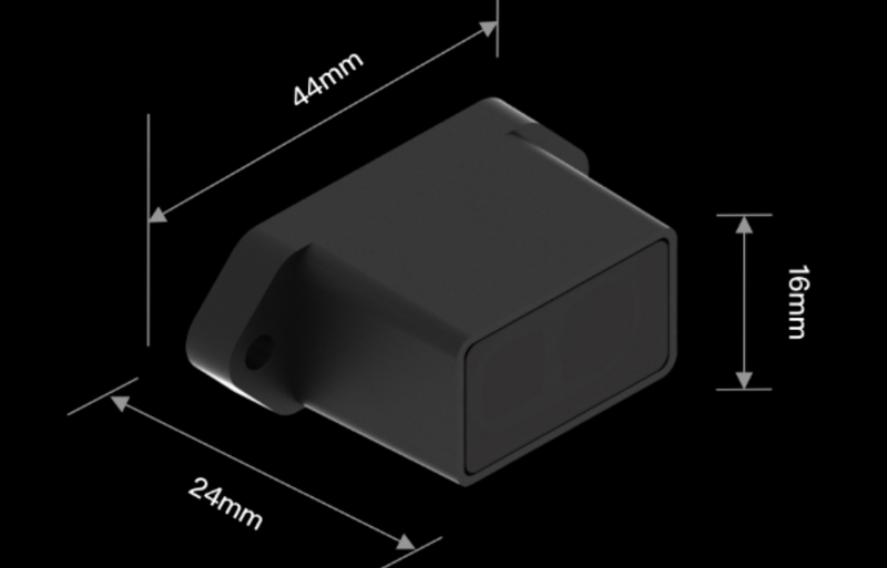 Size of XT-S1 ToF Single-Point Ranging LiDAR Sensor (0.3-30m)