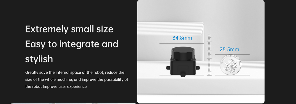 DTOF LIDAR Extremely small size Easy to integrate and stylish