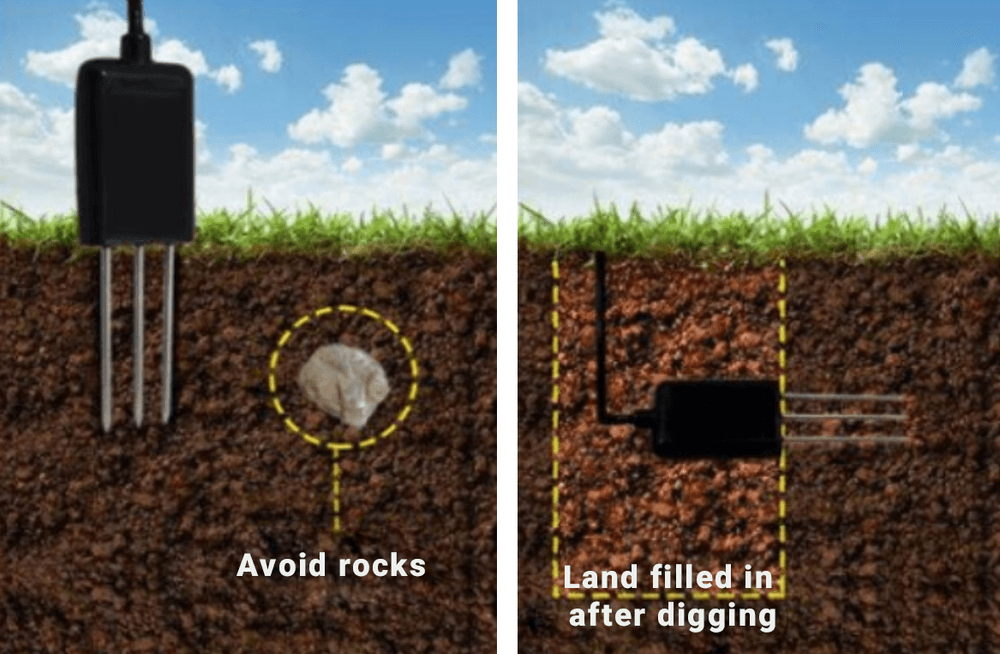 How to install and use the soil sensor