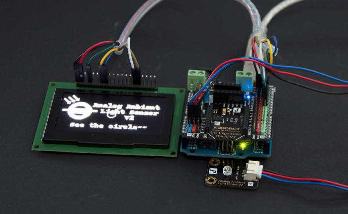 Gravity Arduino Raspberry Pi 光傳感器項目 2