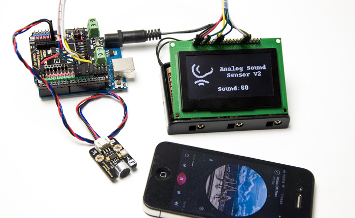 Arduino sound sensor demo project 2
