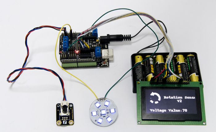 Gravity:Analog Rotation Potentiometer Sensor V1 For Arduino Demo Project 1