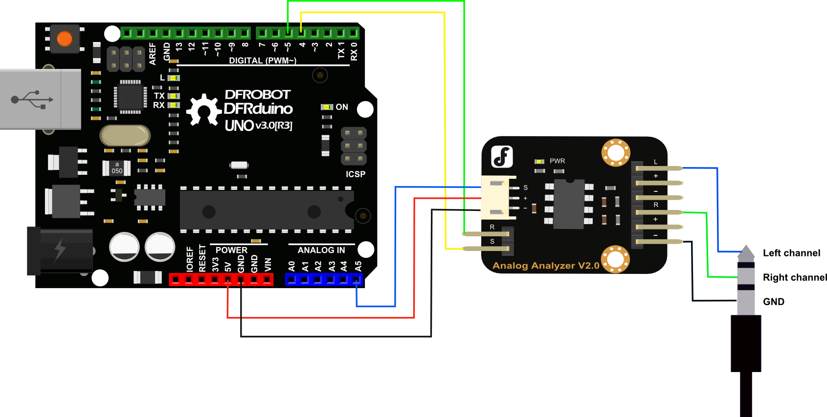 Audio Analyzer Module, Connection Diagram