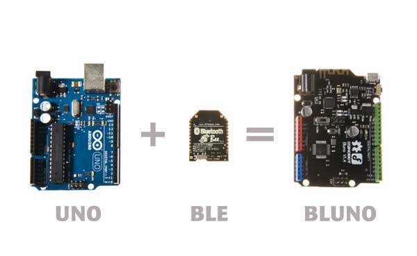 Arduino UNO+BLE=DFRobot Bluno 