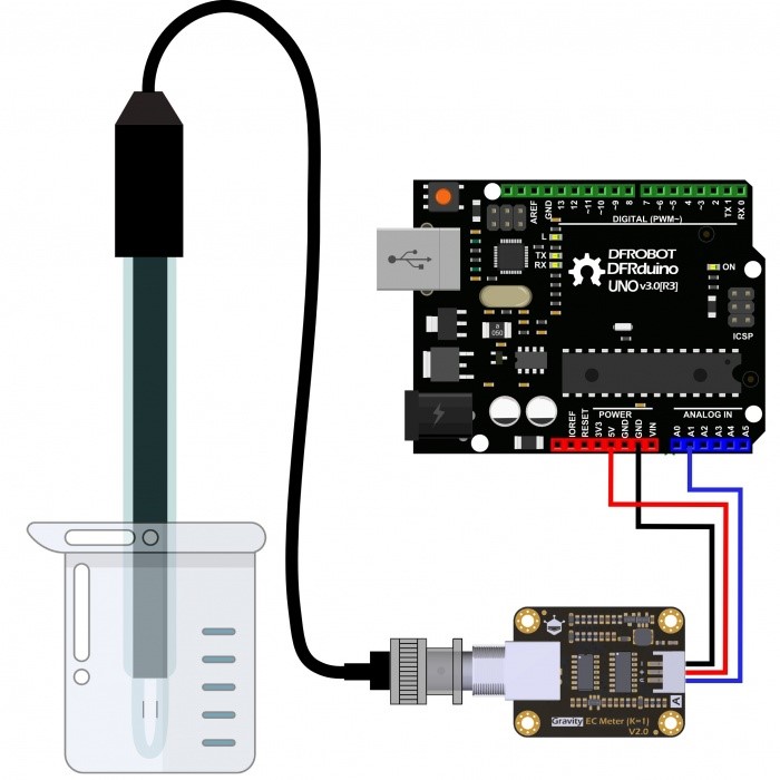 DFR0300-Arduino Connection Diagram