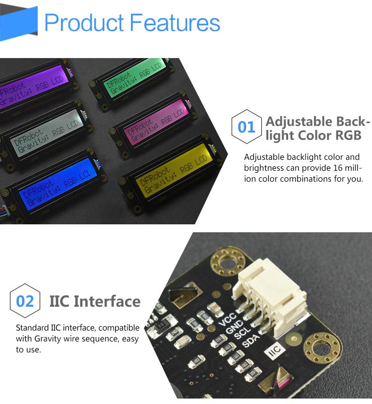 Gravity: I2C RGB LED Colorful Button Module - DFRobot