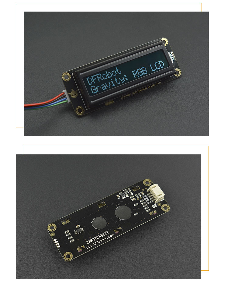 I2C 16x2(1602) LCD Display Module for Arduino - DFRobot