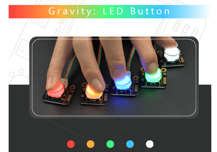 Gravity: LED Button x 5 Pack