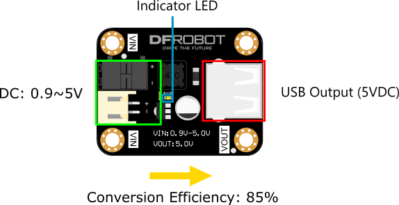 Arduino DIY Raspberry Pi Step-Up Boost-Converter 0.9V-5V zu 5V PFM max 600mA f 