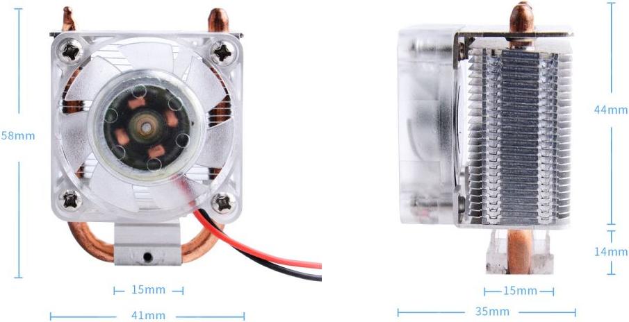 Ultra Thin ICE Tower Cooling Fan - for Raspberry Pi 4B - adjustable speed -  Waveshare 23093 Botland - Robotic Shop