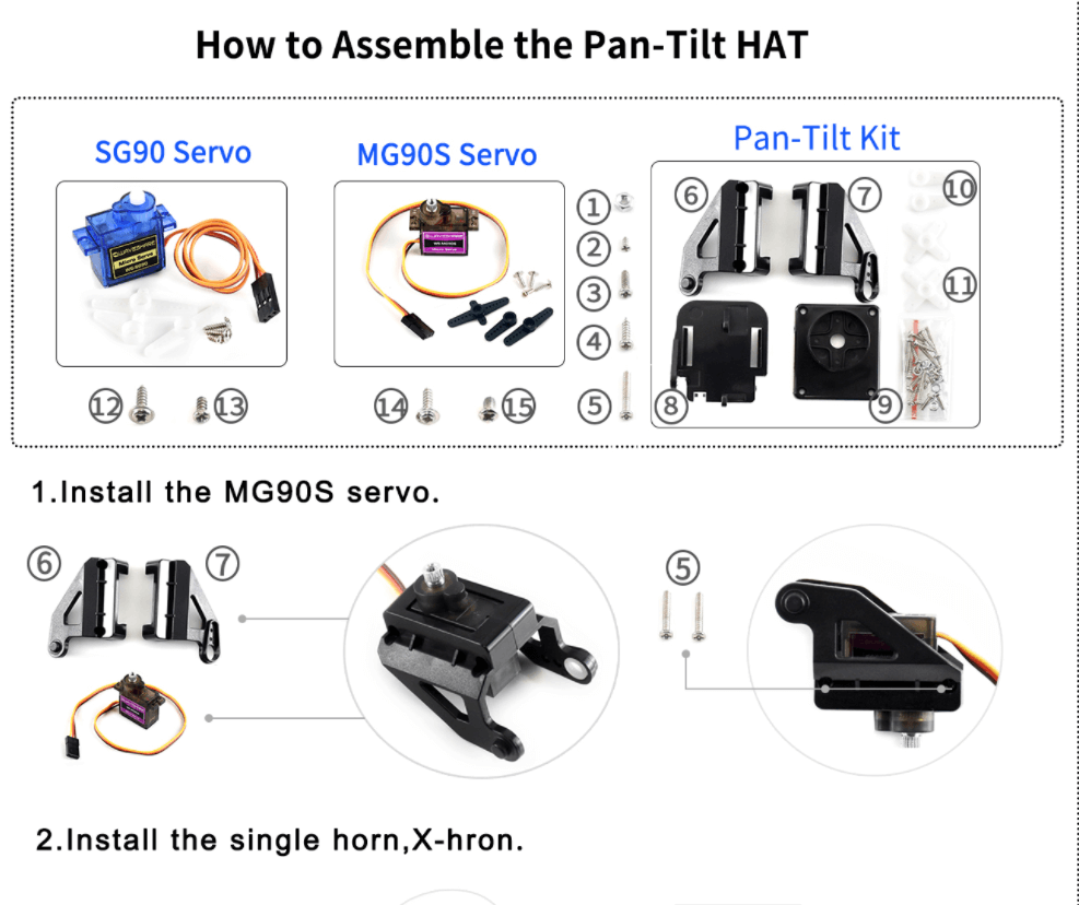Pan-Tilt HAT For Raspberry Pi