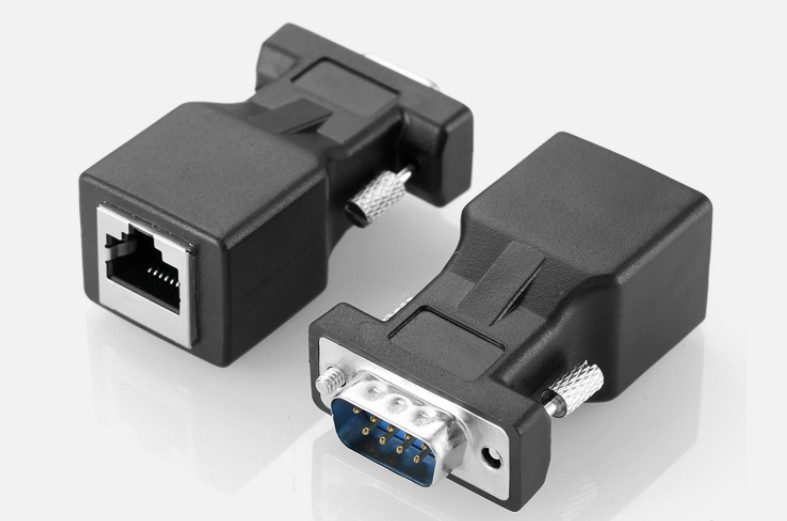 DB9 Male to RJ45 Female Adapter