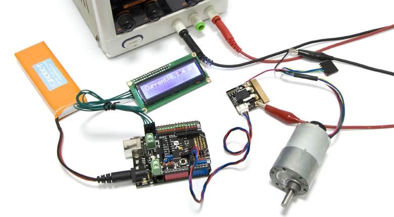 Gravity: Analog 50A Current Sensor (AC/DC) Demo Connection