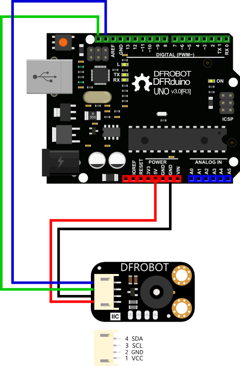 Gravity: I2C Non-contact IR Temperature Sensor For Arduino