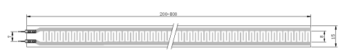 dimensiones del Sensor de presión de película delgada RP-L-170T
