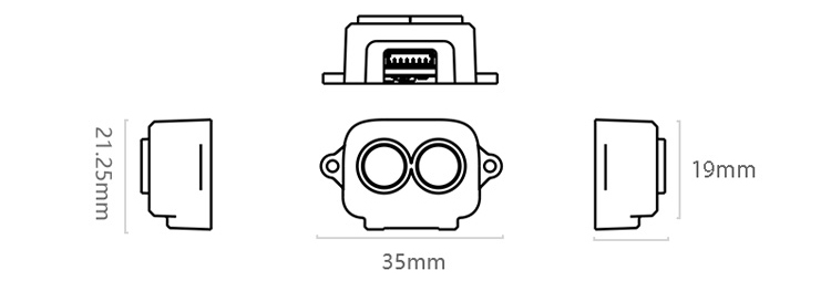 TF-Luna (ToF) Micro Single-point Ranging LiDAR