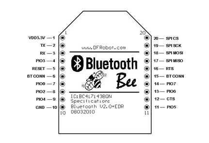 Arduino Bluetooth 2.0 Bee Module - DFRobot